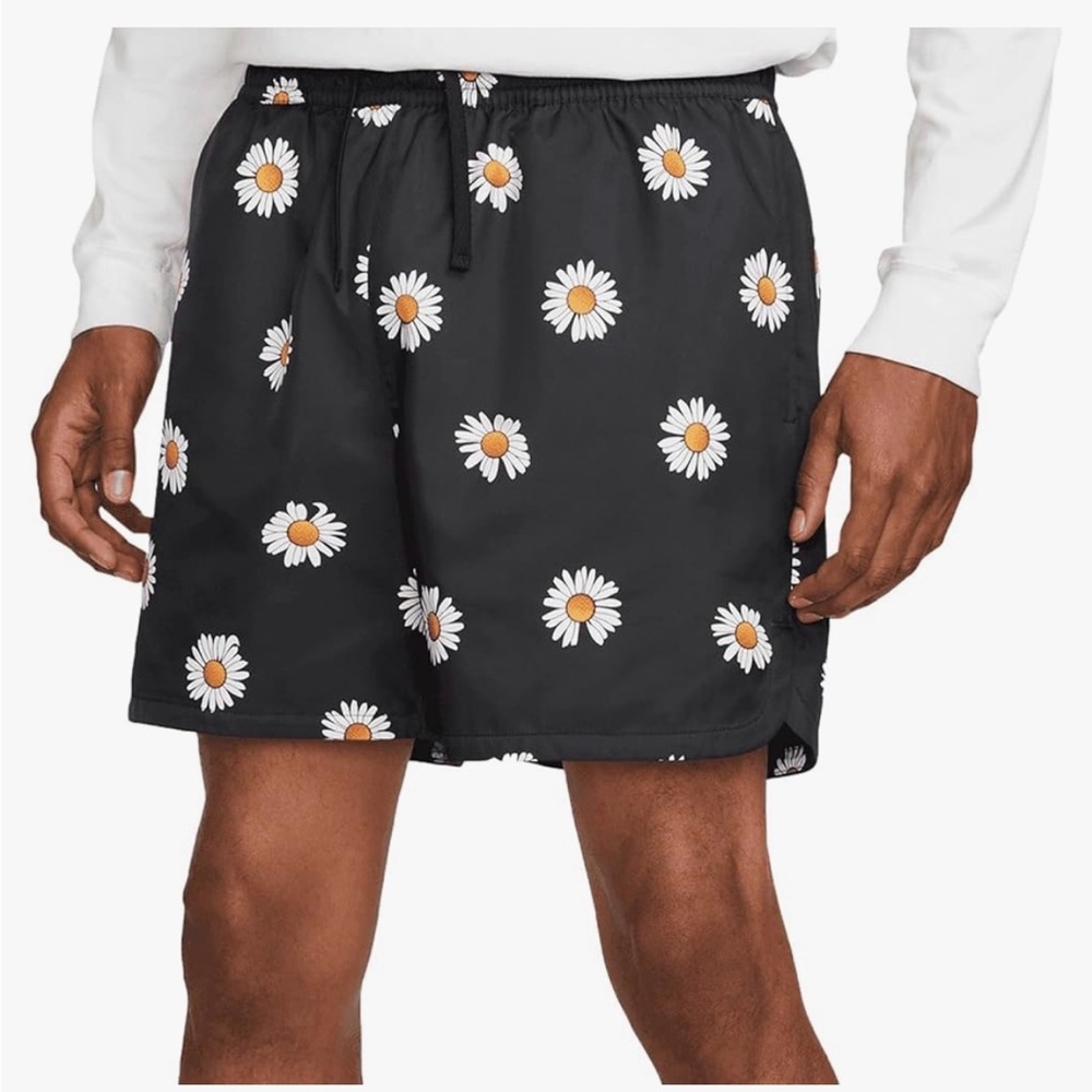 Nike Black Swim Shorts floral essentials DM6909-010 size XL men swimming trunks